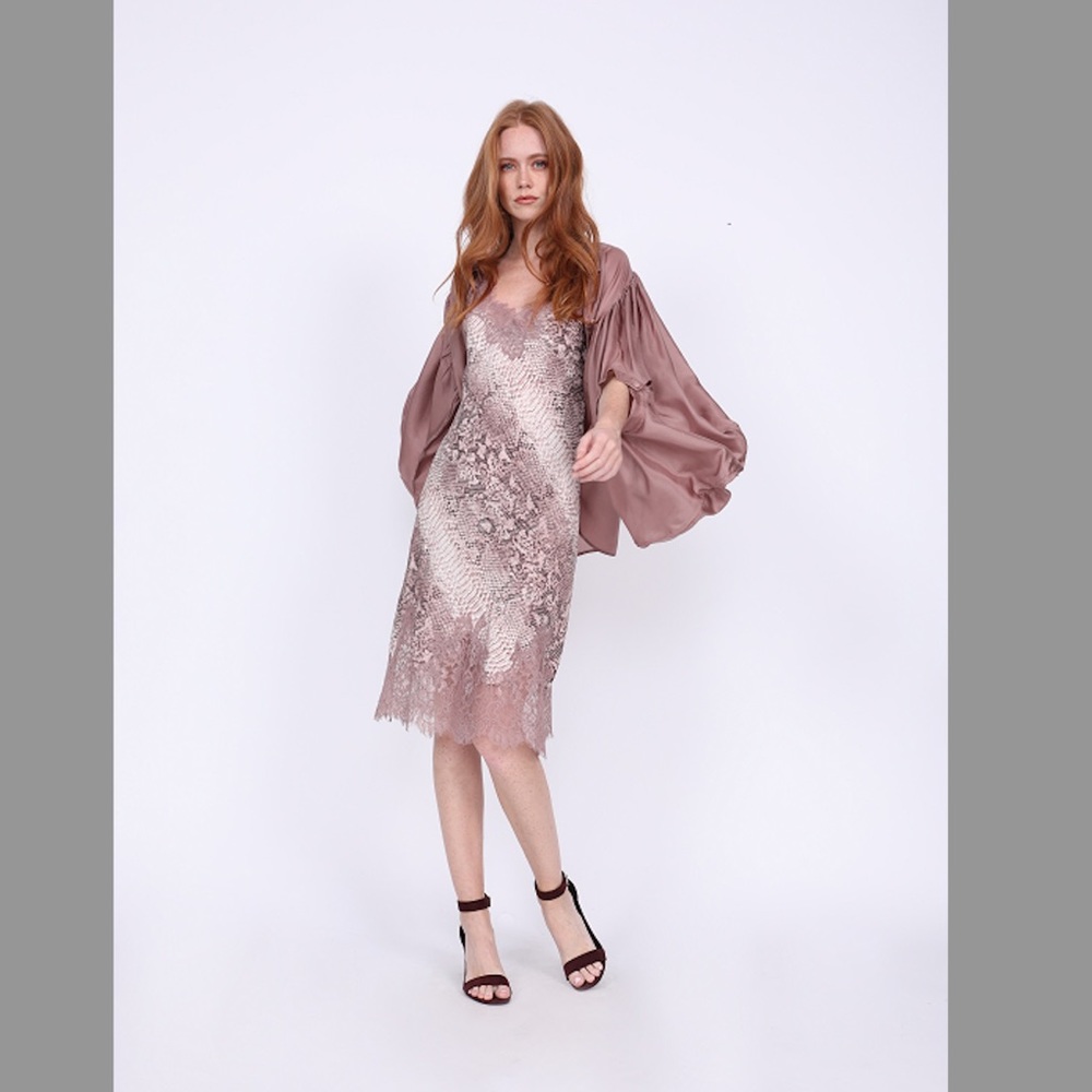 Gold Hawk Python Coco dress NWT